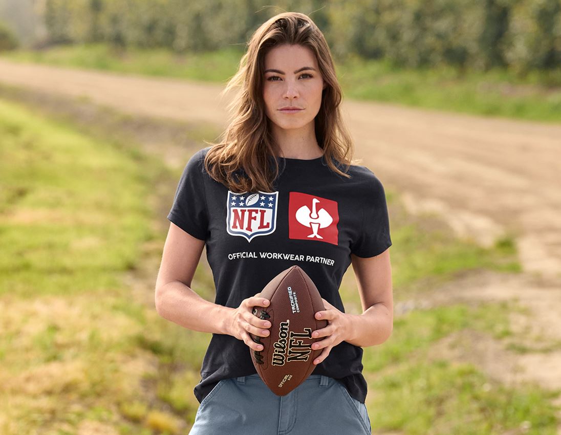 Collaborations: NFL T-Shirt cotton, ladies + noir 2