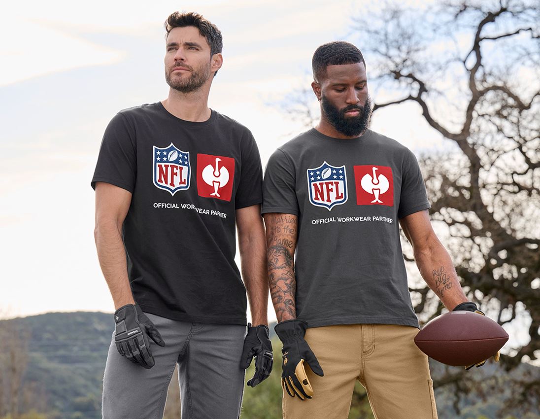 NFL T Shirt cotton black Strauss