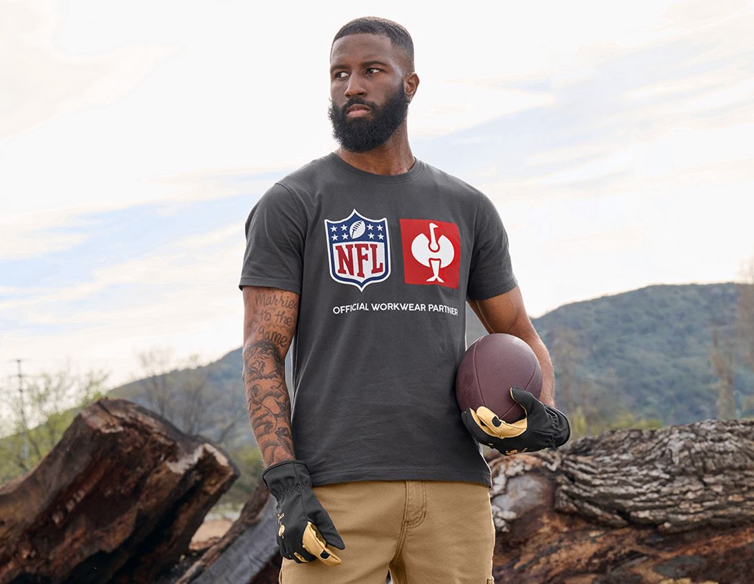 Collaborations: NFL T-Shirt cotton + gris carbone