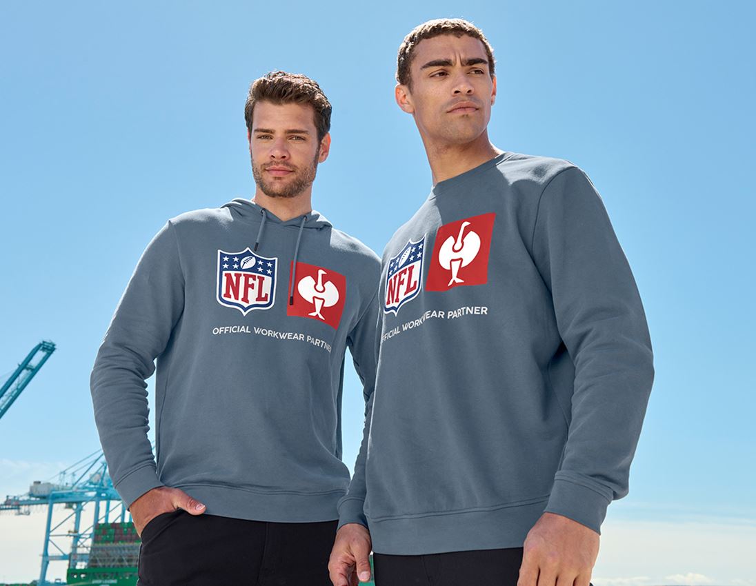 Collaborations: NFL Sweatshirt cotton + bleu oxyde 1