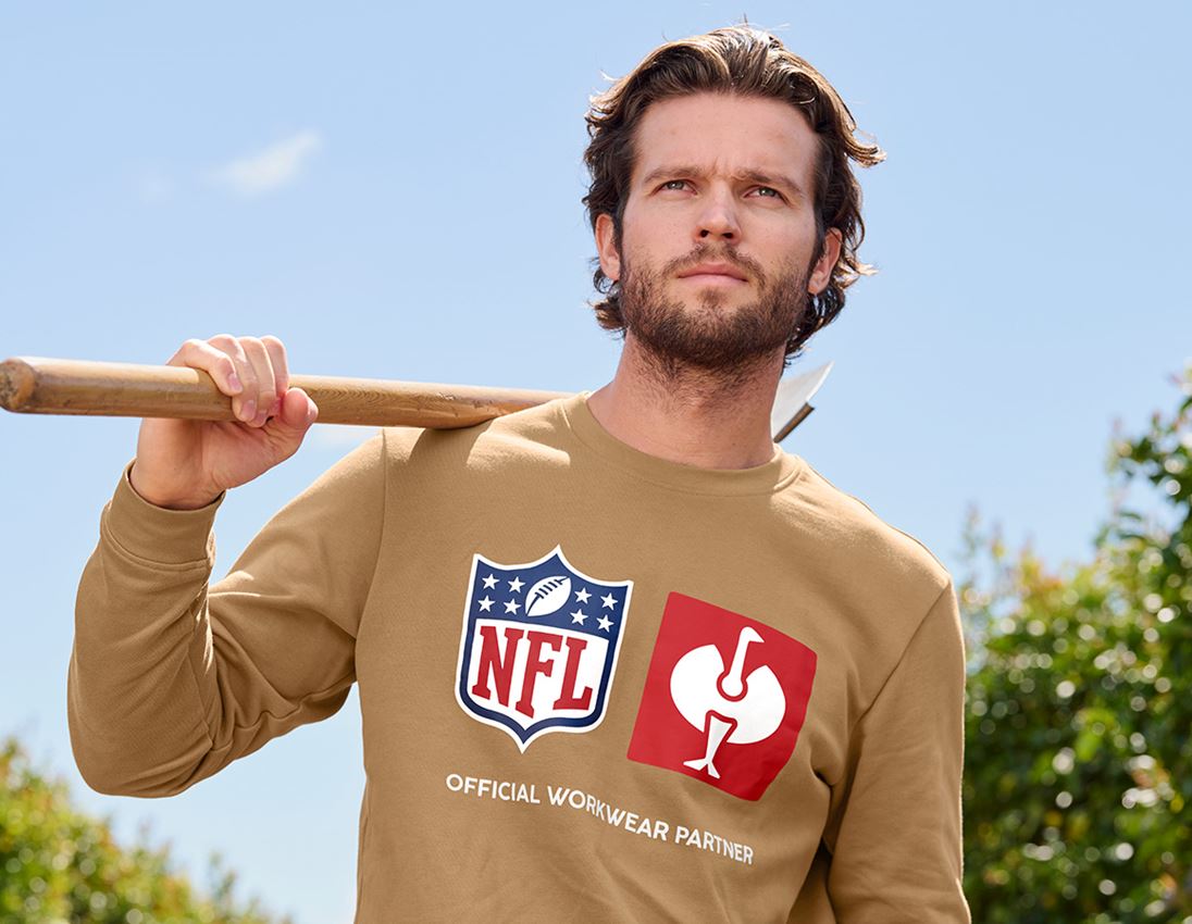 Collaborations: NFL Sweatshirt cotton + brun amande 2