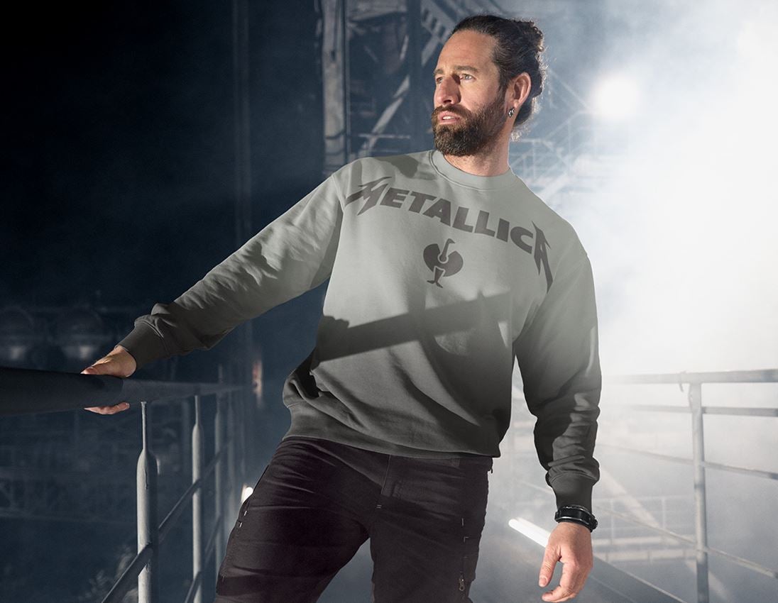 Hauts: Metallica cotton sweatshirt + gris magnétique/granit