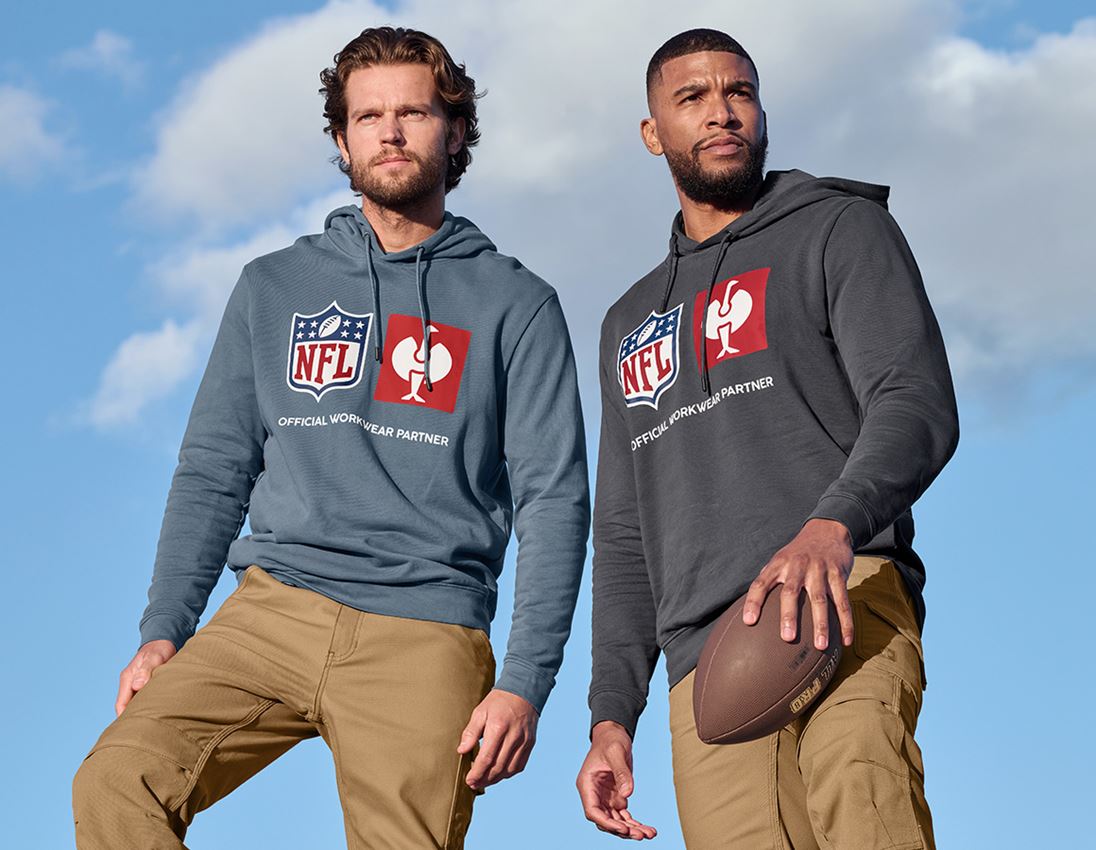 Collaborations: NFL Hoodie cotton + bleu oxyde 1