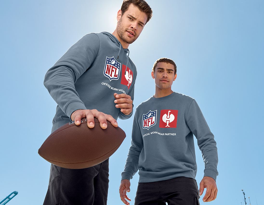 Collaborations: NFL Hoodie cotton + bleu oxyde 4