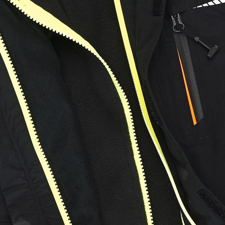 Cold: 3 in 1 functional jacket e.s.motion 2020,  childr. + black/high-vis yellow/high-vis orange 2
