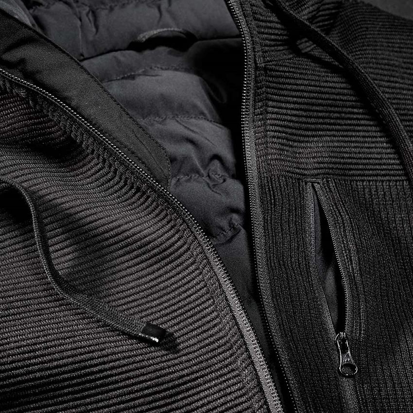 Joiners / Carpenters: Windbreaker hooded knitted jacket e.s.motion ten + black 2