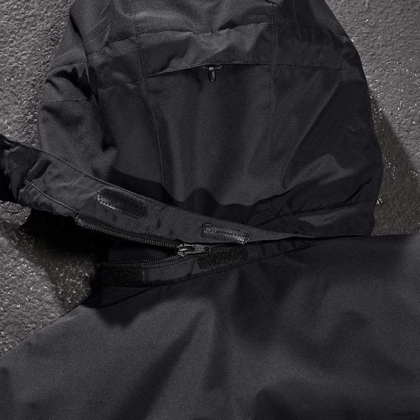 Vestes de travail: Blouson d'aviateur à capuche e.s.concrete + noir 2