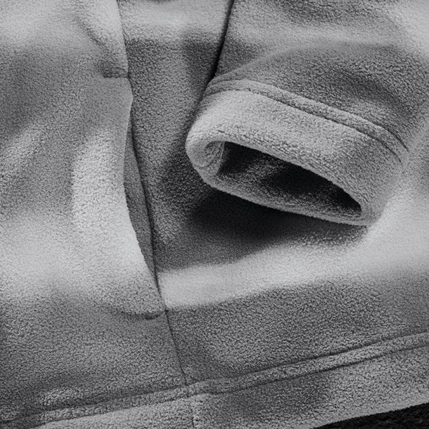 Work Jackets: Fleece hoody jacket tie-dye e.s.motion ten, child. + granite/opalgrey 2