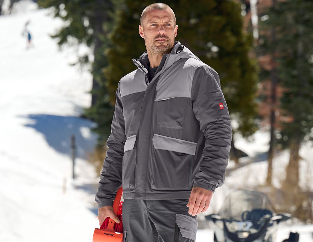 Vestes de travail: Veste d'hiver e.s.trail pure + gris carbone/gris basalte 2