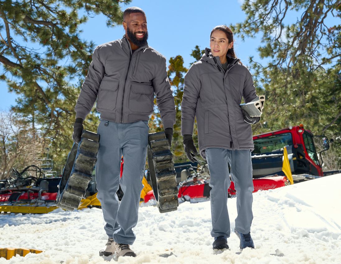 Work Jackets: Parka e.s.iconic, ladies' + carbongrey 5