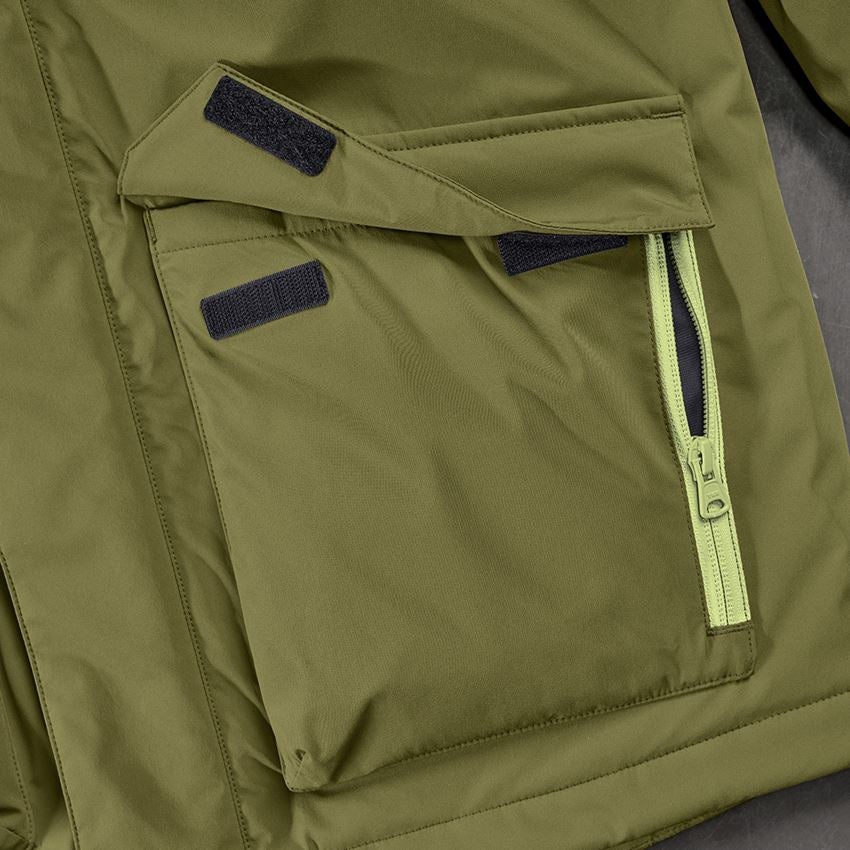 Work Jackets: Winter jacket e.s.trail, ladies' + junipergreen/limegreen 2