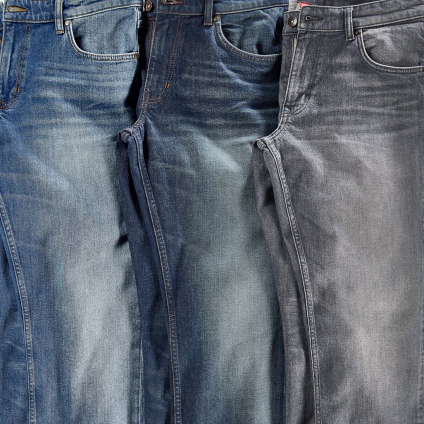 Thèmes: e.s. Jeans stretch à 5 poches, straight + stonewashed 2