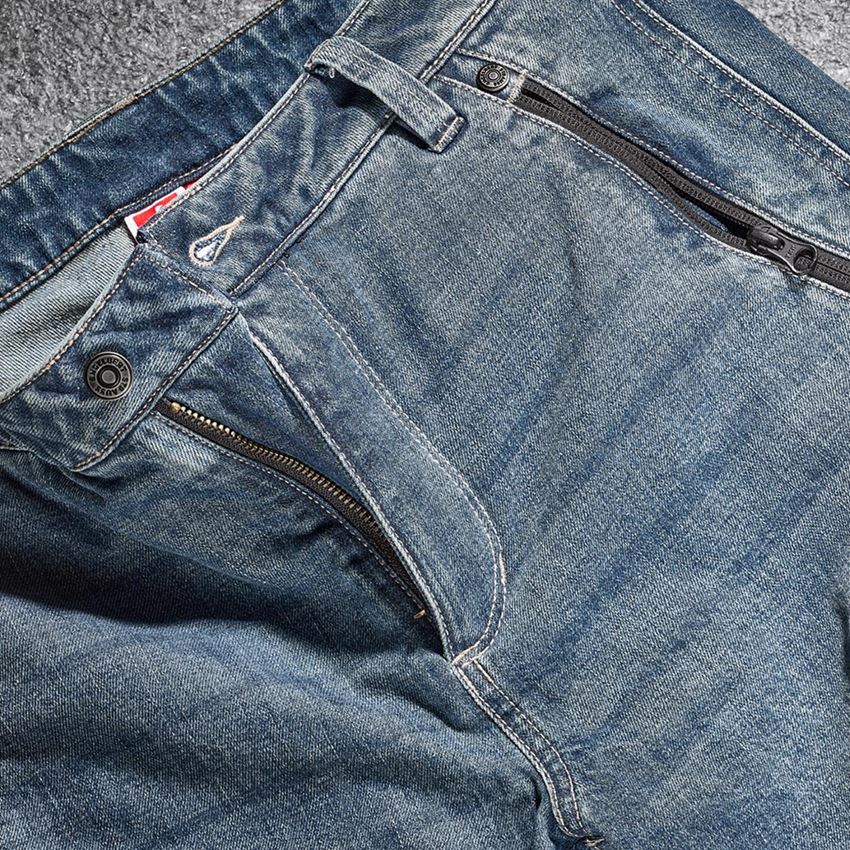 Vêtements sylviculture /anti coupures: e.s. Jeans anti-coupe de forestier + stonewashed 2