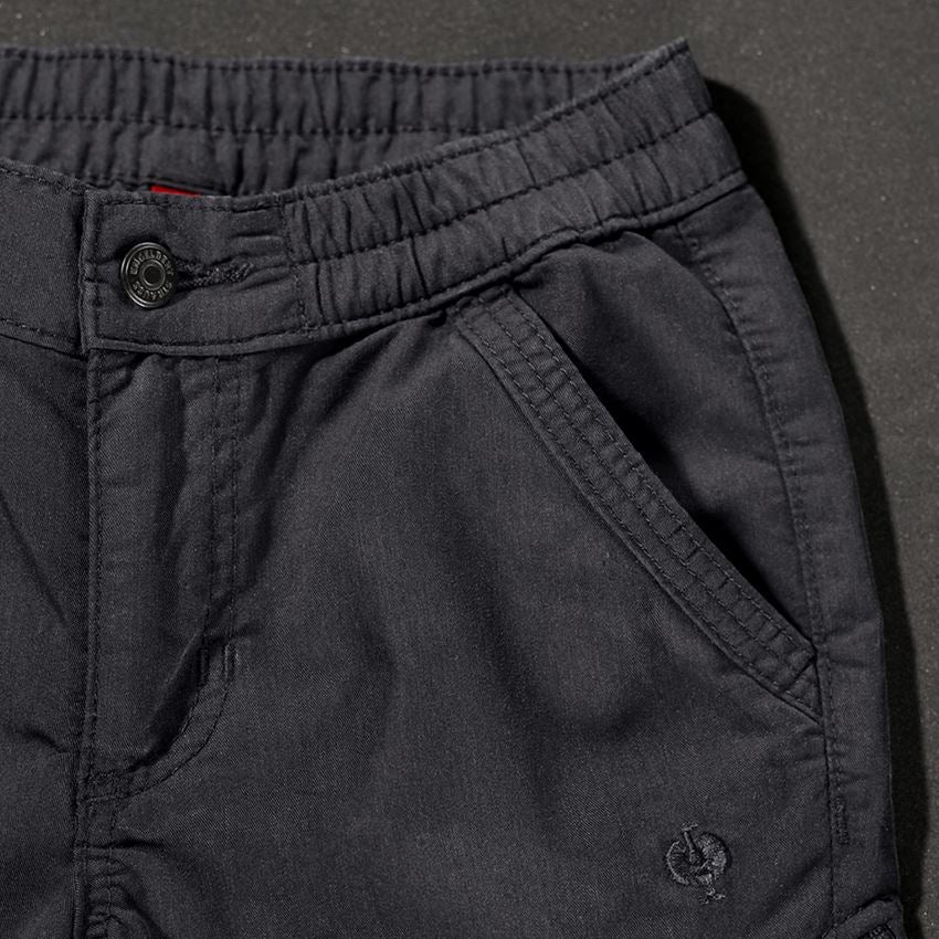 Pantalons de travail: Pantalon Cargo e.s. ventura vintage, enfants + noir 2