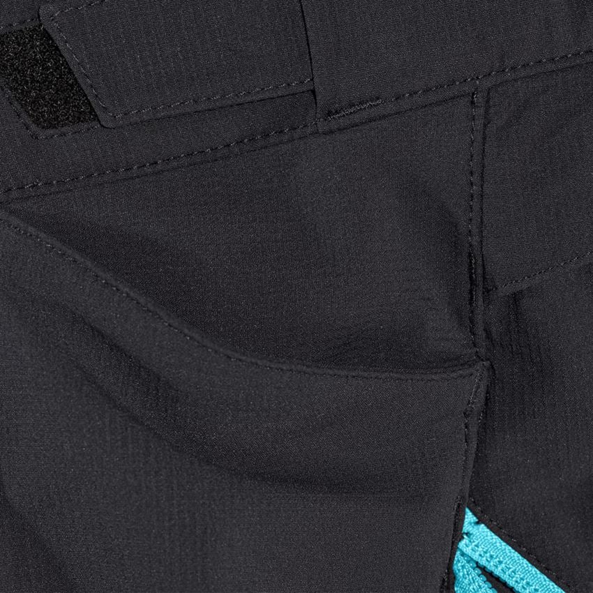 Thèmes: Pantalon de fonction e.s.trail, enfants + noir/lapis turquoise 2