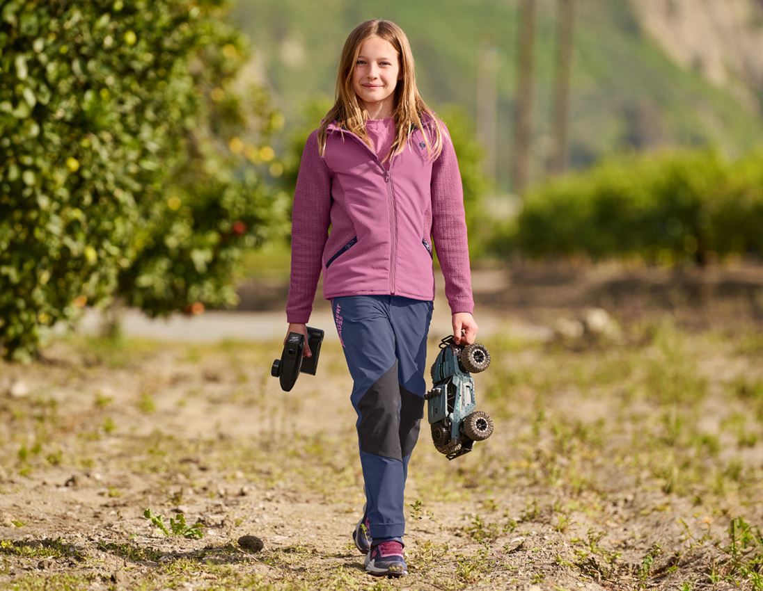 Trousers: Functional trousers e.s.trail, children's + deepblue/tarapink 3