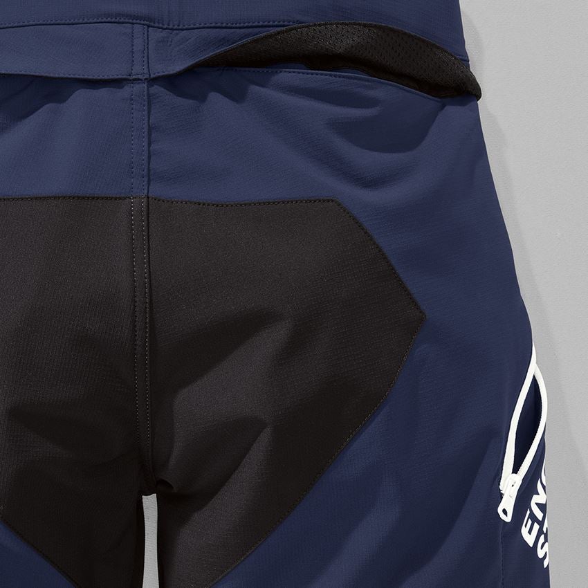 Pantalons de travail: Fonctionnelle short e.s.trail + bleu profond/blanc 2