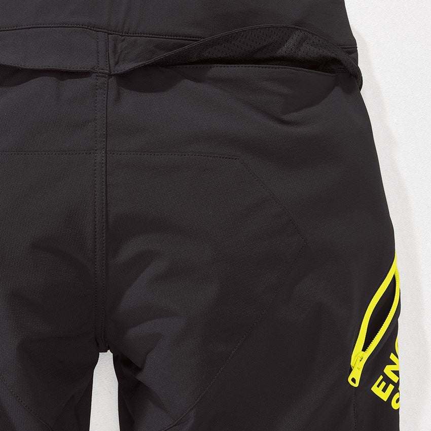 Pantalons de travail: Fonctionnelle short e.s.trail + noir/jaune acide 2