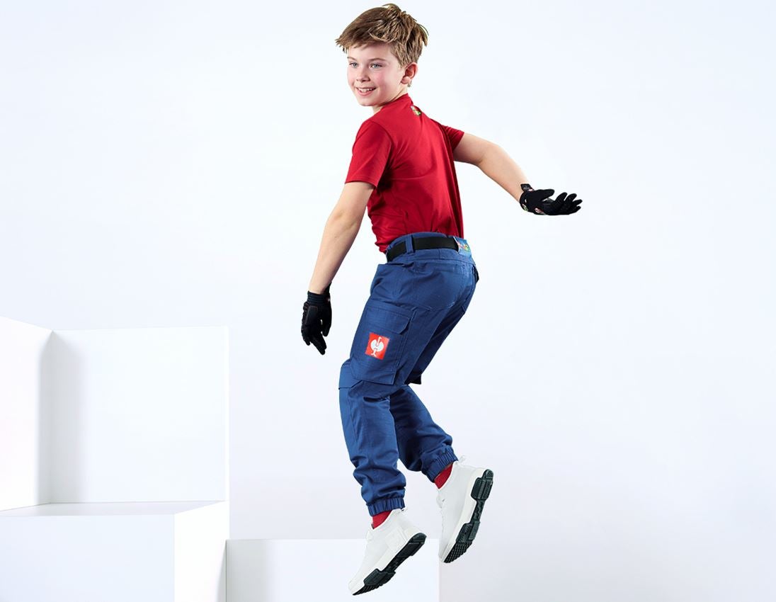 Collaborations: Super Mario Pantalon Cargo, enfants + bleu alcalin 1