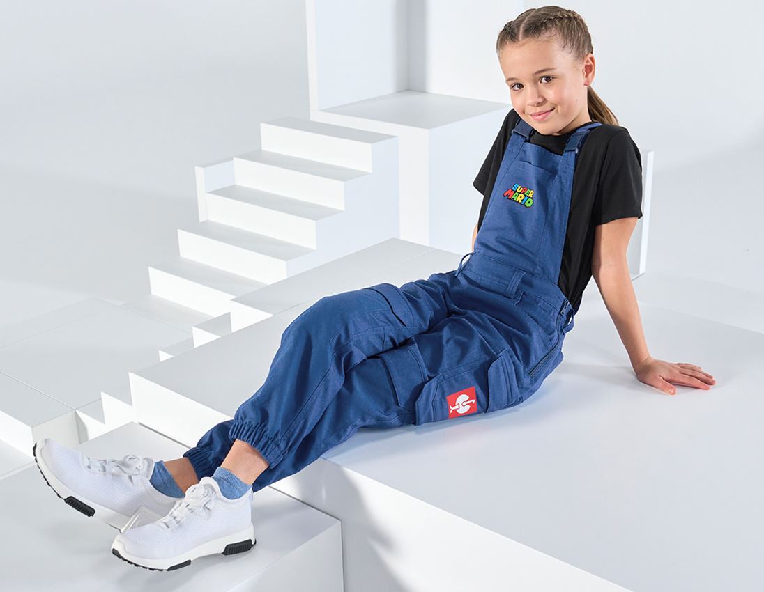 Collaborations: Super Mario Salopette, enfants + bleu alcalin 1