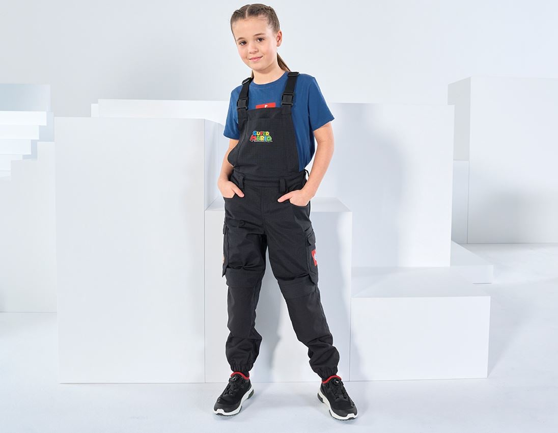 Collaborations: Super Mario Bib & Brace, children's + black