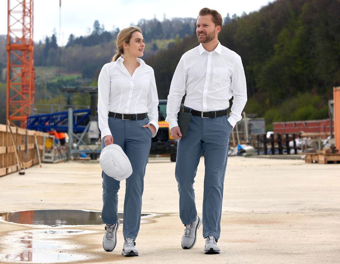 Thèmes: Pantalon de travail Chino e.s.work&travel, femmes + bleu fer 2