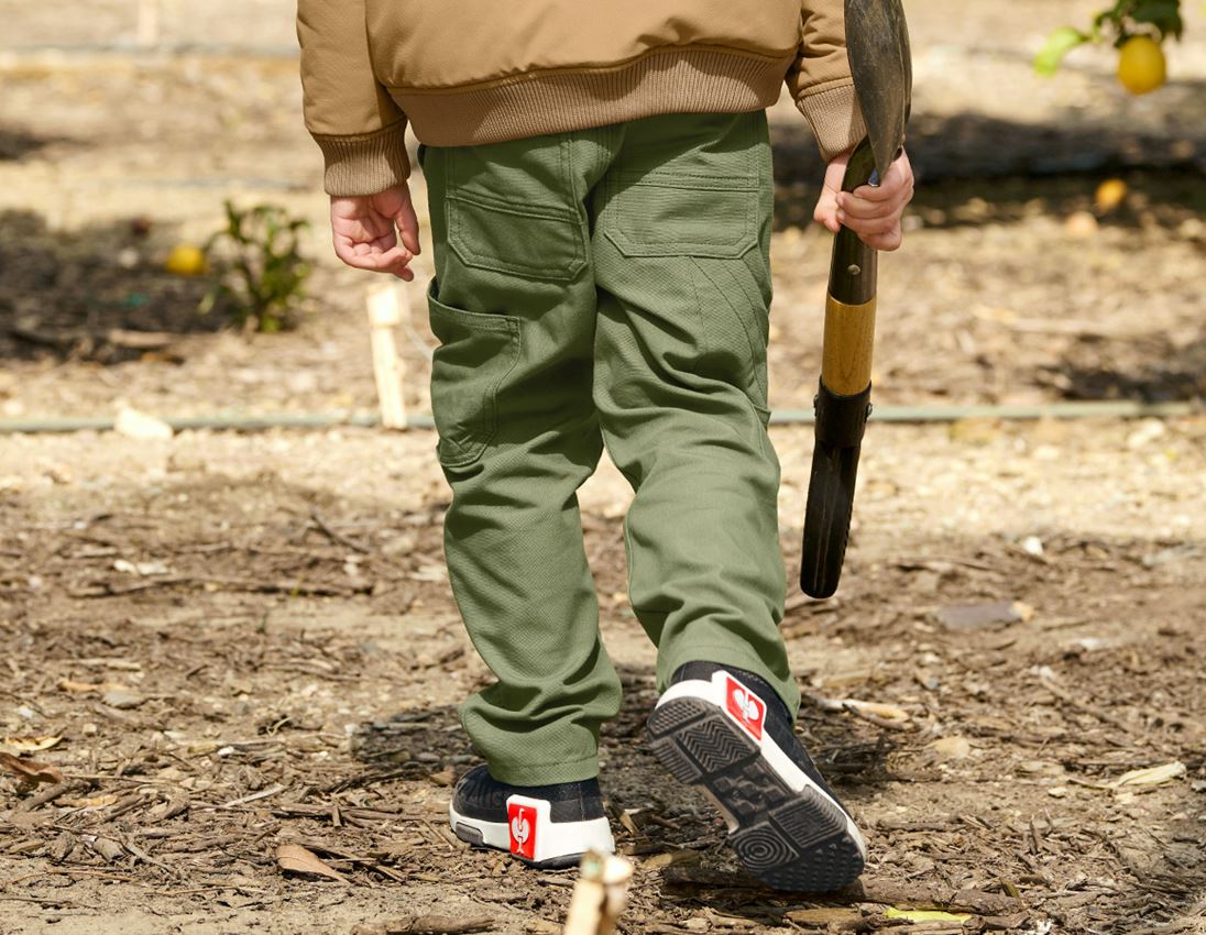 Pantalons: Pantalon à taille élastique e.s.iconic, enfants + vert montagne 3