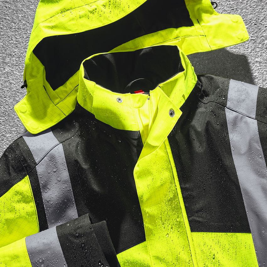 Topics: e.s. Weatherproof jacket multinorm high-vis + high-vis yellow/black 2