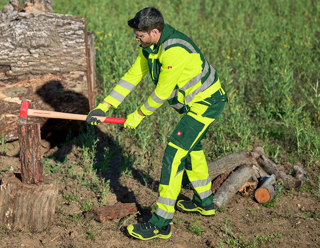 Vestes de travail: Veste softshell de signalisation e.s.motion 24/7 + vert/jaune fluo 3