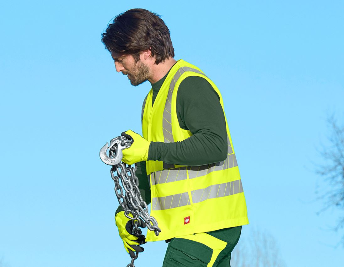 Gilets de travail: Gilet de signalisation e.s.motion 24/7 uni + jaune fluo 3