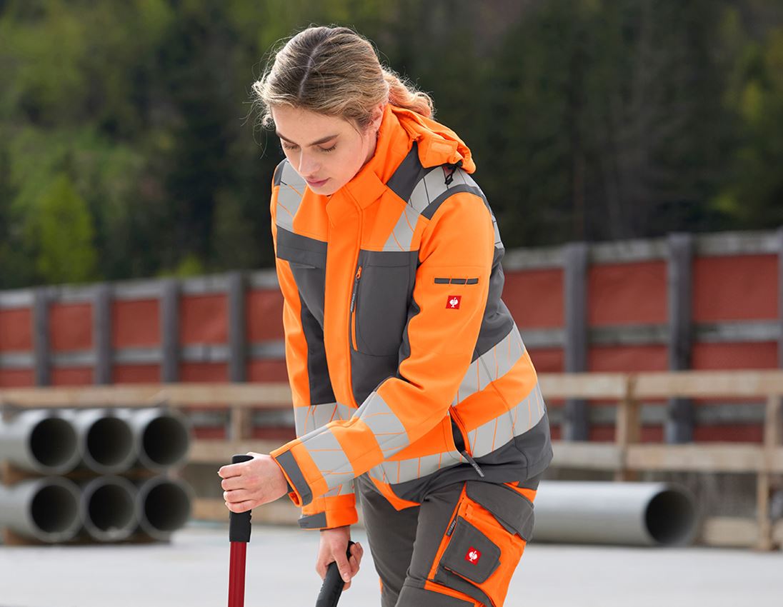 Thèmes: Veste soft.de signal.d'hiver e.s.motion 24/7,fem. + anthracite/orange fluo 2