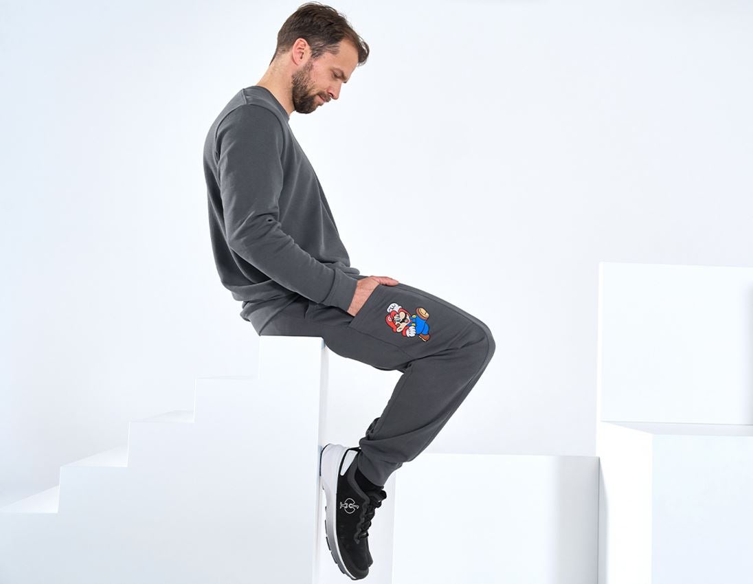 Collaborations: Super Mario Sweatpants, men's + anthracite