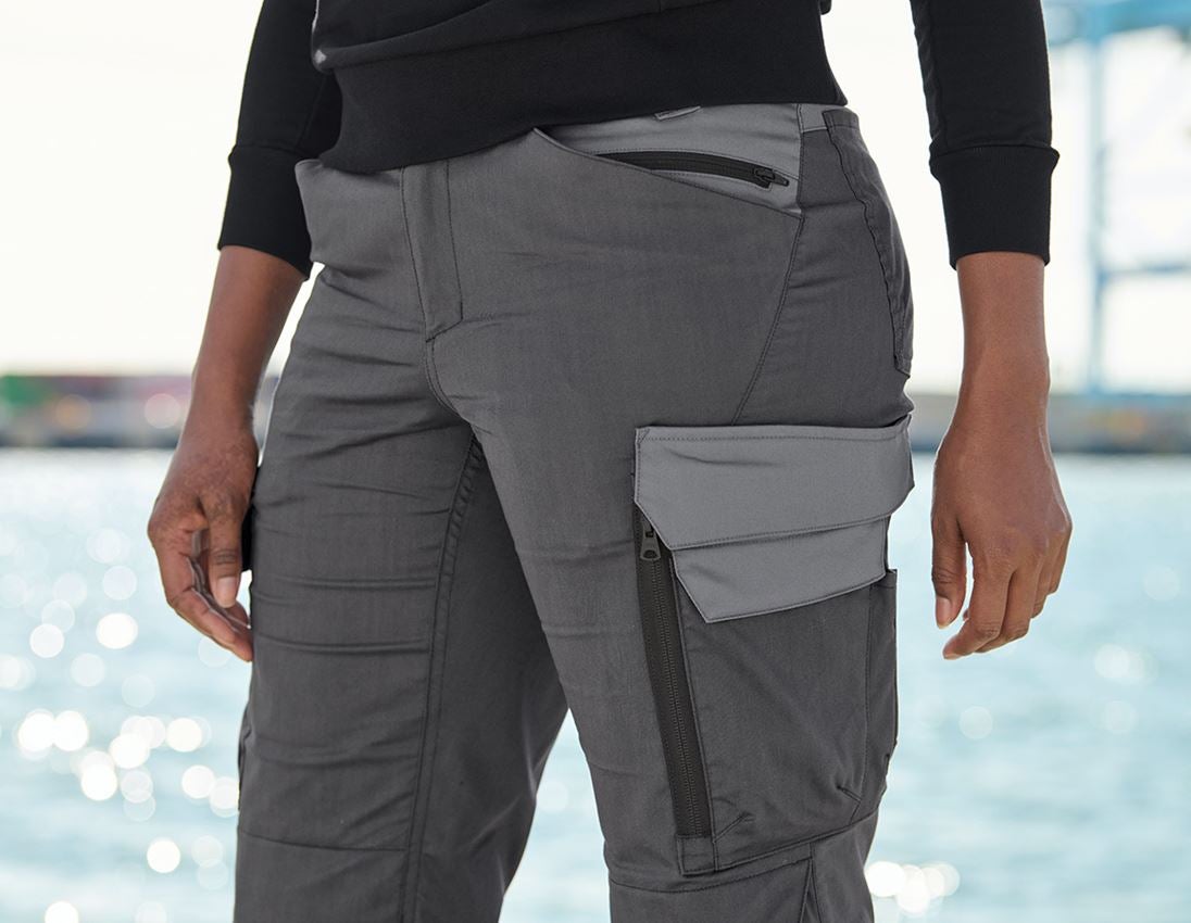 Thèmes: Pantalon à taille élastique e.s.trail pure, femmes + gris carbone/gris basalte 4