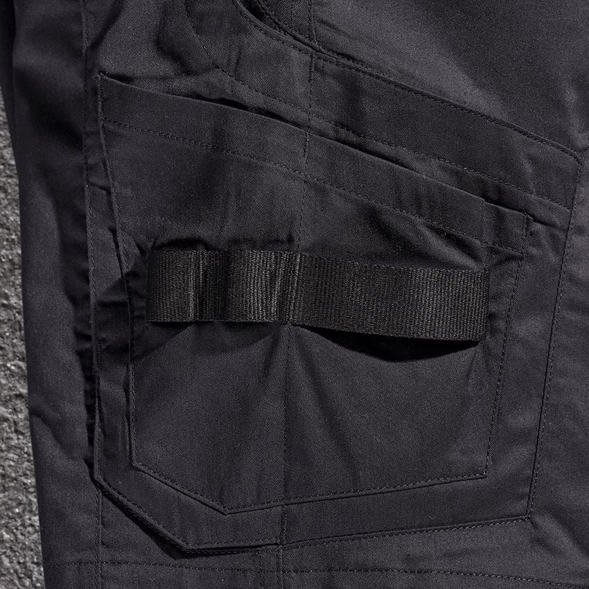 Pantalons de travail: Short e.s.concrete light, femmes + noir 2