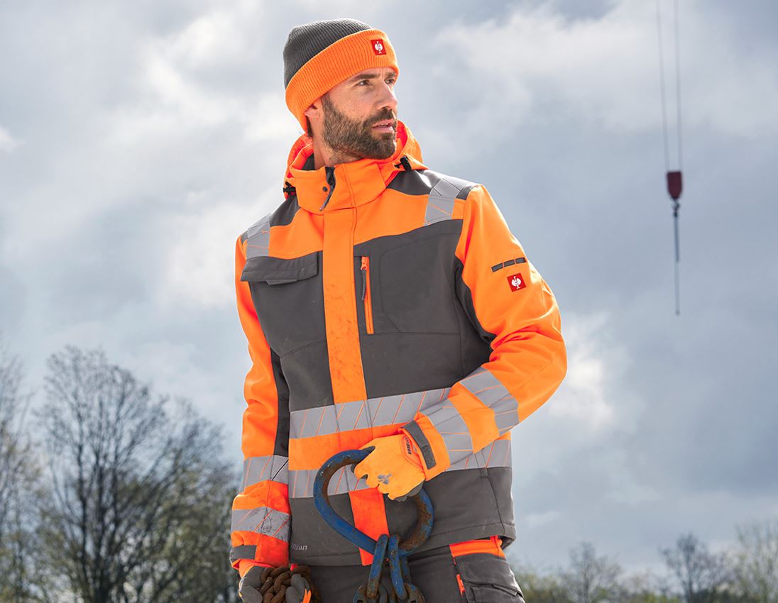 Accessoires: Bonnet tricoté e.s.motion 24/7 + anthracite/orange fluo 2