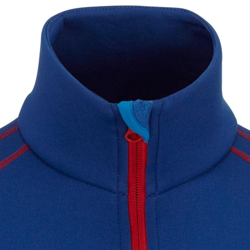 Froid: Pull de fonct. thermo stretch e.s.motion 2020 + bleu royal/rouge vif 2