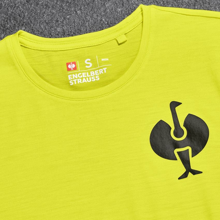 Hauts: T-Shirt Merino e.s.trail + jaune acide/noir 2