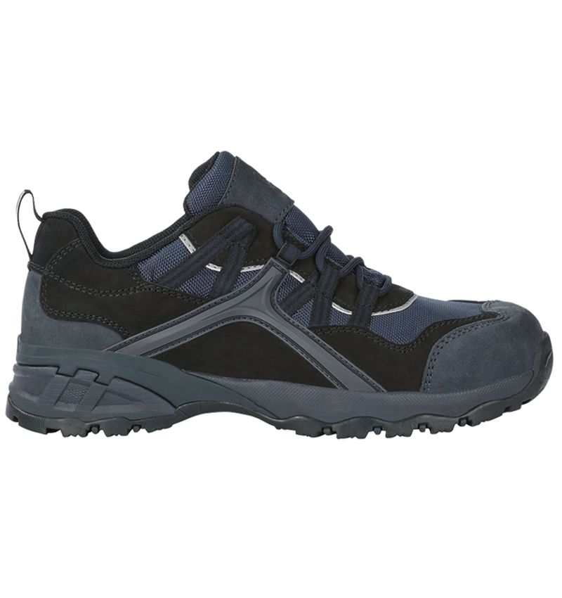 Safety Trainers: e.s. S1 Safety shoes Pallas low + black/sapphire 2