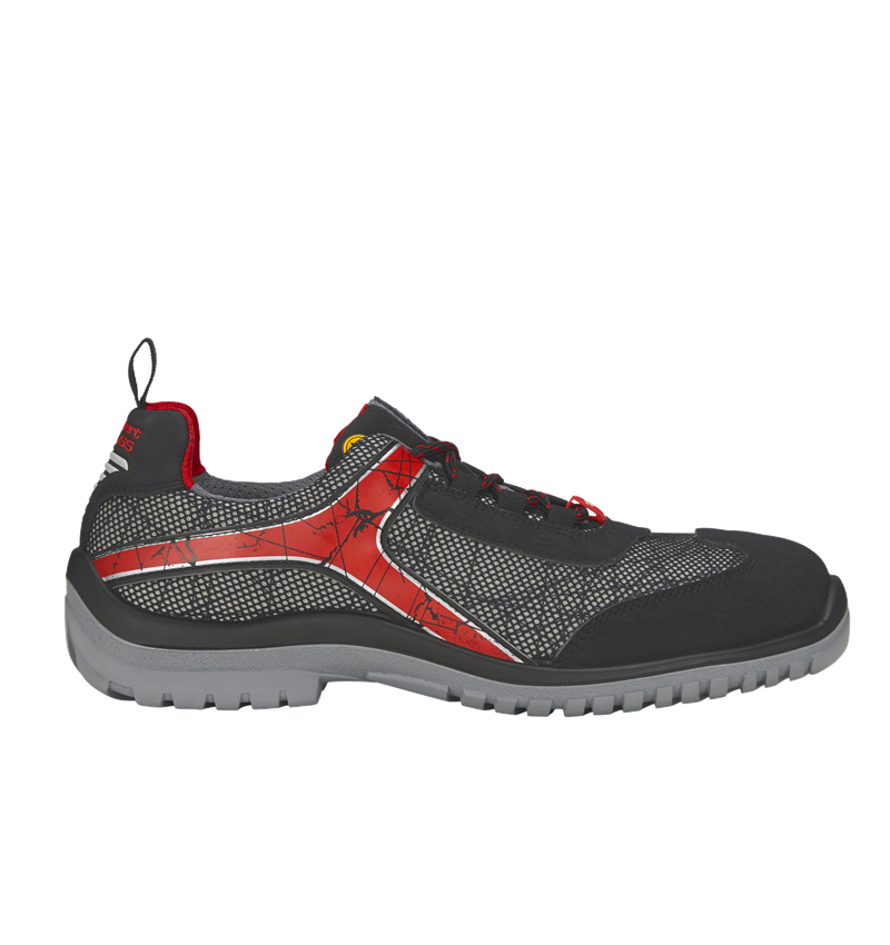 S1: e.s. S1 Chaussures basses de sécurité Spider + graphite/noir/rouge 1