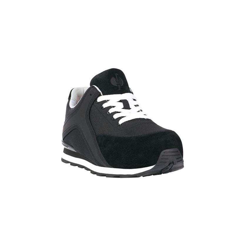 Safety Trainers: e.s. S1P Safety shoes Sutur + black/white 3