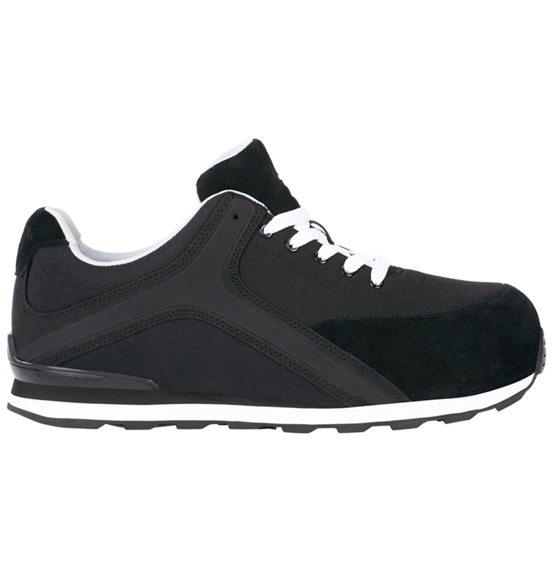 Safety Trainers: e.s. S1P Safety shoes Sutur + black/white 2