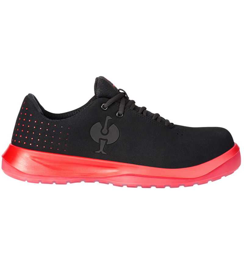 Chaussures: S1P Chaussures basses de sécurité e.s. Banco low + noir/rouge solaire 1