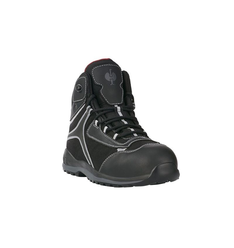 Safety Trainers: e.s. S3 Safety boots Zahnia mid + black 3