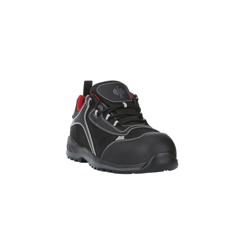 Safety Trainers: e.s. S3 Safety shoes Zahnia low + black/red 2