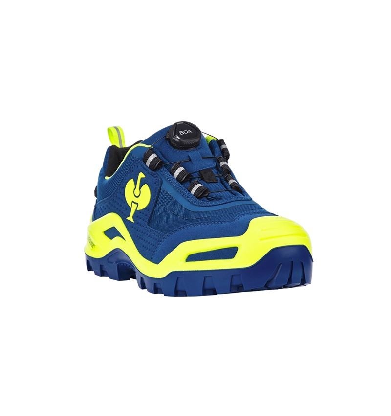 Chaussures: S3 Chaussures hautes de sécurité e.s.Kastra II low + bleu royal/jaune fluo 3