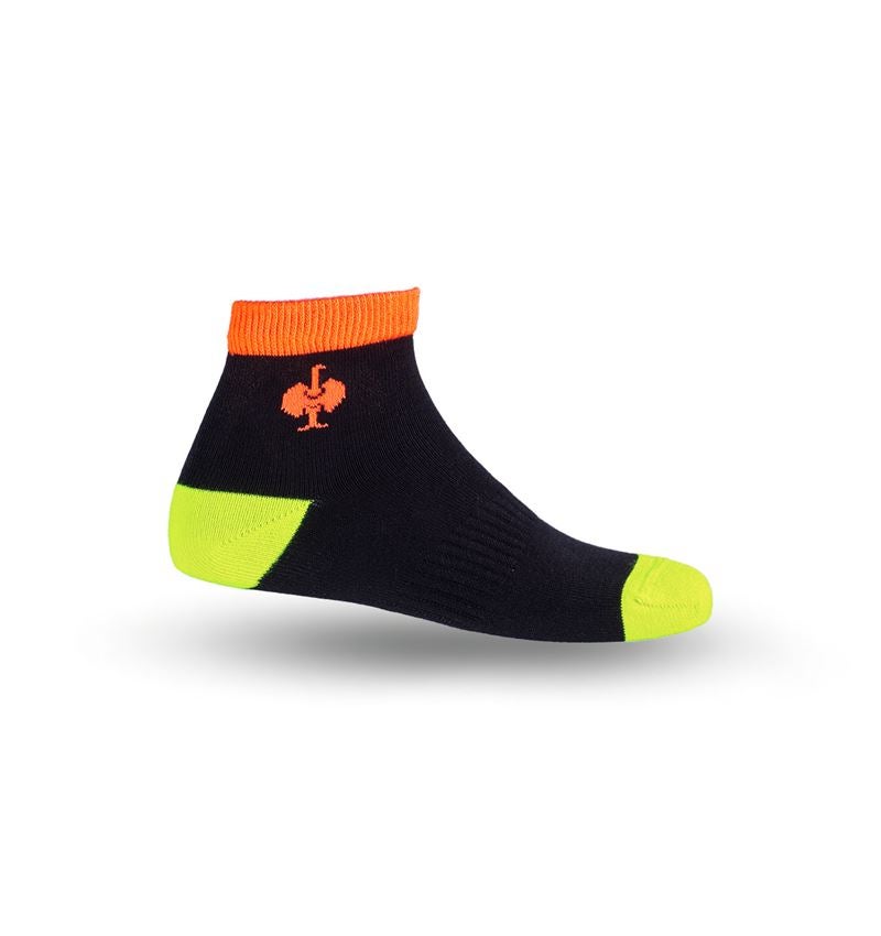 Accessoires: e.s. Chaussettes Allround Classic light/mid, enfa. + noir/jaune fluo