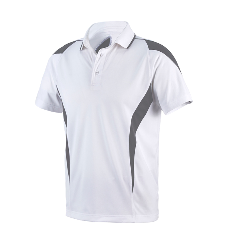 Shirts, Pullover & more: e.s. Functional polo-shirt poly Silverfresh + white/cement 2