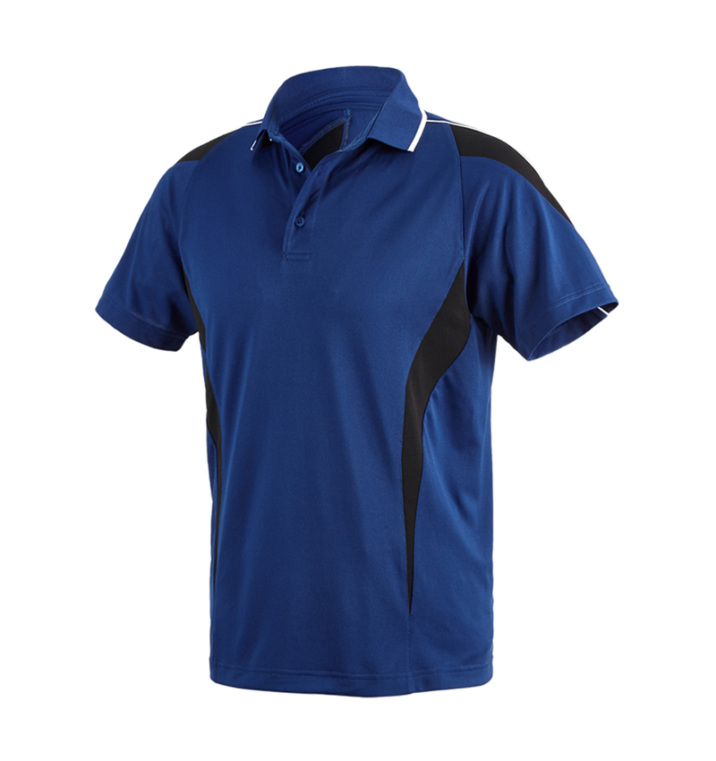 Hauts: e.s. Polo-shirt fonctionnel poly Silverfresh + bleu royal/noir 2