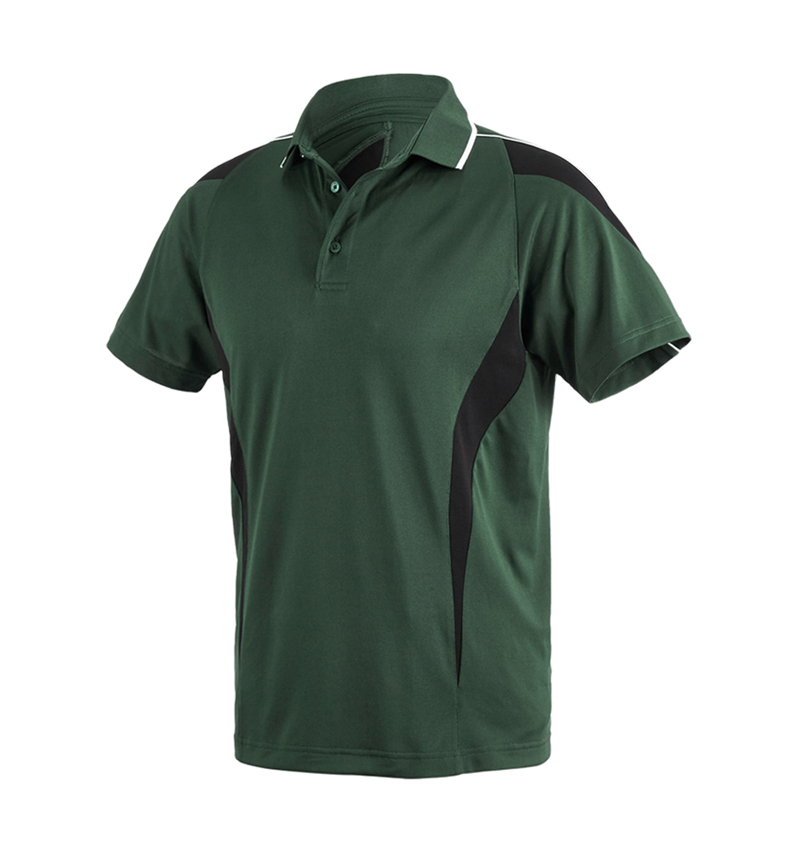 Shirts, Pullover & more: e.s. Functional polo-shirt poly Silverfresh + green/black 2