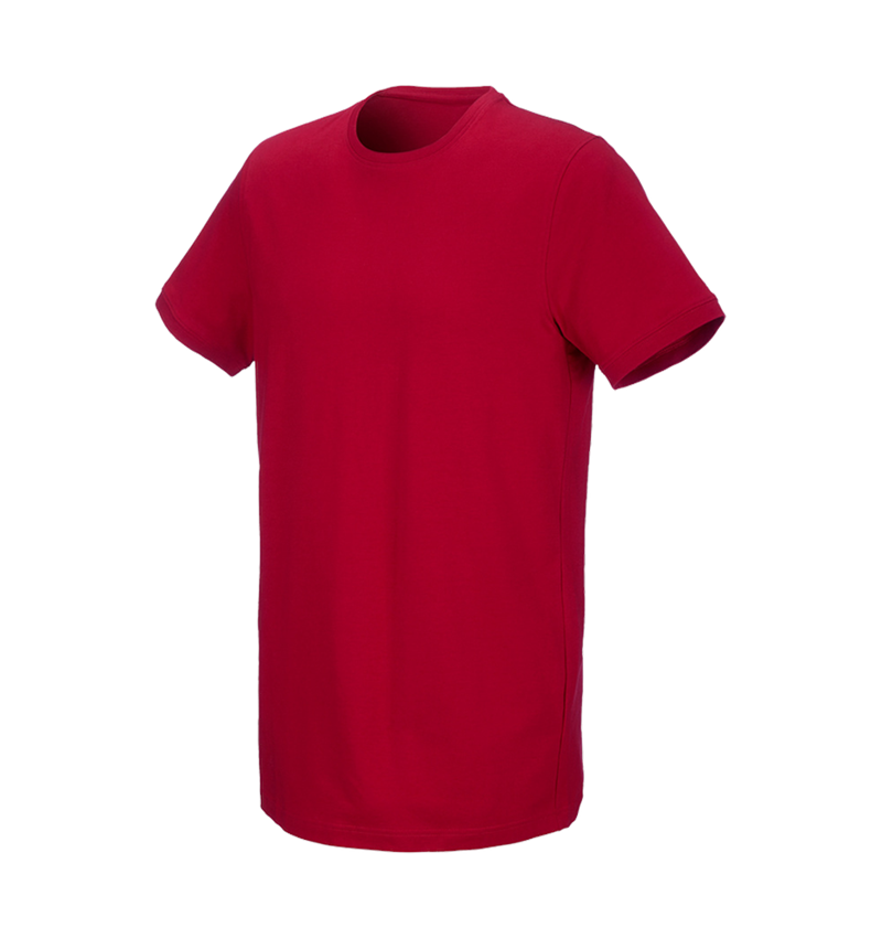 Plumbers / Installers: e.s. T-shirt cotton stretch, long fit + fiery red 2